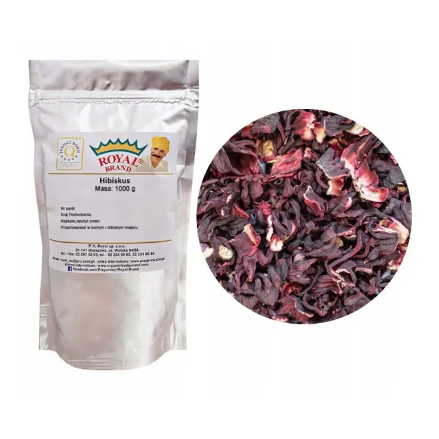 Naravni posušeni hibiskus – Premium kakovost 1 kg 